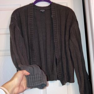 Womens xs wild fable green shrug/cardigan with balloon style sleeves cozy